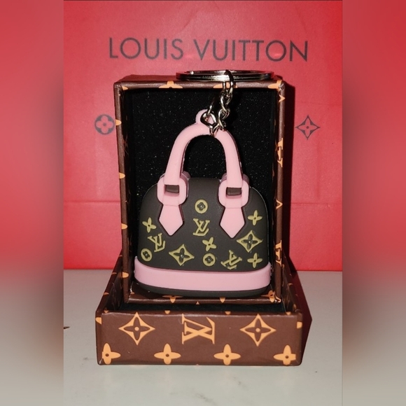 Louis Vuitton Brown Purse Key Chain Collectible Novelty Trinket Shoulder Bag - Picture 2 of 7